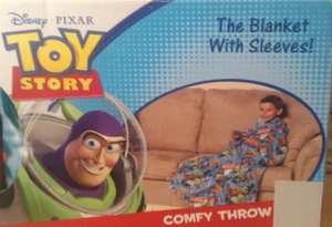 Disney Pixar Toy Story Fleece Throw Blanket with Sleeves 48" x 48" - Picture 1 of 3