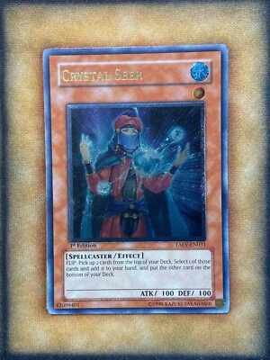 Yugioh Crystal Seer TAEV-EN031 Ultimate Rare 1st Ed NM - Image 1 of 2