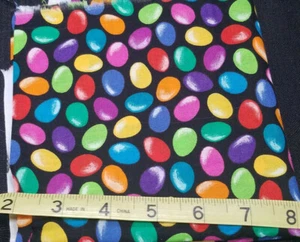 1/4 Yds Sewing Fabric VIP Cranston Print Works Bright Easter Egg Print - Picture 1 of 2