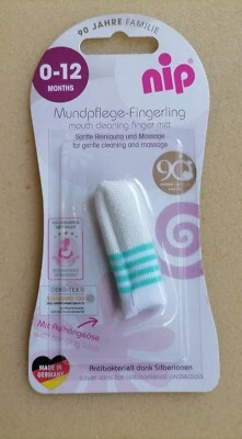 Baby Säugling Kinder Zahnbürste Fingerzahnbürste 0-12 Monate Mundpflege Neu  - Bild 1 von 2