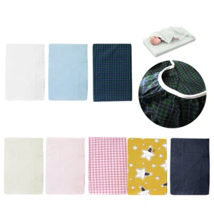 Polyester Cotton Bassinet Fitted Sheet with a Flat Sheet Sewed Attached - Picture 1 of 10