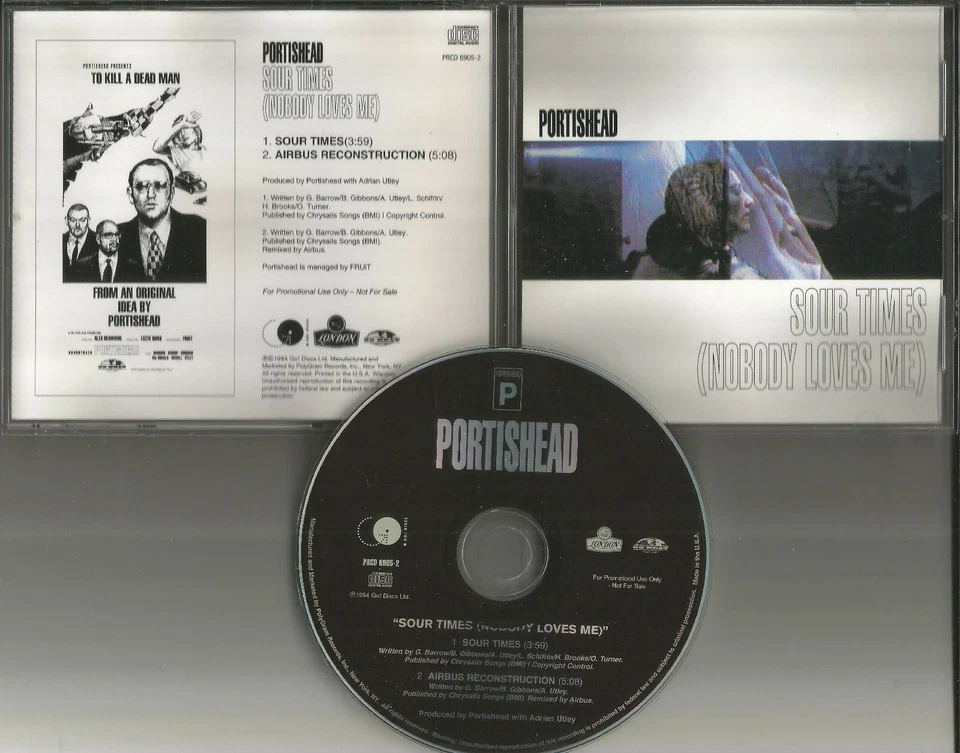 Beth Gibbons PORTISHEAD Sour times 2TRX w/ RARE MIX PROMO DJ CD Single 1994 USA Foto 1 de 1