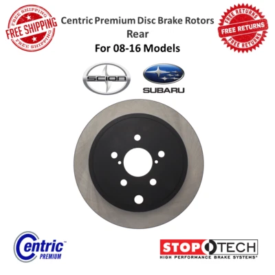 Rotor de freno de disco trasero StopTech Centric Premium para Scion FR-S / Subaru Forester Foto 1 de 4