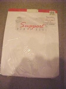Sheer Support Pantyhose Size Medium Tall Off-White New Sandlefoot Cotton Crotch  - Picture 1 of 6