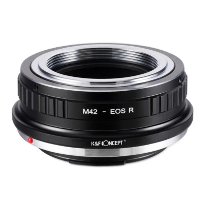 K&F Concept Lens Adapter for M42 Screw mount lens to Canon EOS RF R5 R6 camera - Image 1 of 4