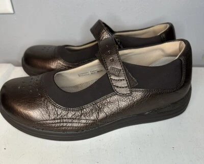 Drew Women's Rose Leather Shimmer Mary Jane Orthopedic Shoes 7.5 W Hook Loop - Image 1 of 4