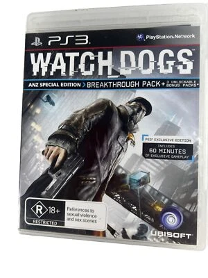 Watch Dogs -- ANZ Special Edition With Manual Sony PlayStation 3, 2014 Free Post - image 1 of 4