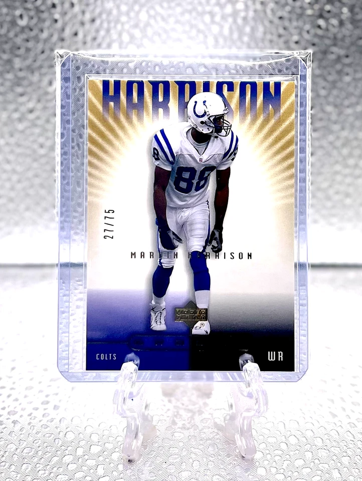 MARVIN HARRISON 2002 Upper Deck Graded #39 GOLD PARALLEL /75 COLTS LEGEND & HOF - Image 1 of 2