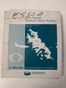 Bendix RDR-160XD Weather Radar System Maintenance Manual Sept 1981 Original - Picture 1 of 12