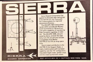 1977 Sierra Research Corp Advanced Radar Print Ad Air Force Buffalo NY - Picture 1 of 1