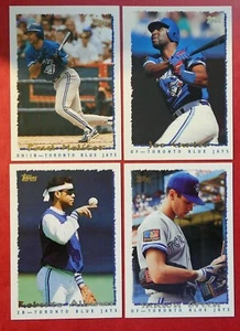 Set squadra Topps Toronto Blue Jays 1995 con scambiato (26 carte) - Foto 1 di 2