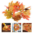  Thanksgiving Candle Wreath Artificial Maple Leaf American Style