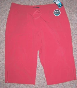 LEE Orange Active Performance Quick Drying and Cooling Capris Pull-On Pants 10 - Picture 1 of 3