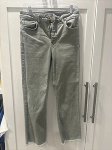 Zara Size 6 Green Jeans - Picture 1 of 5
