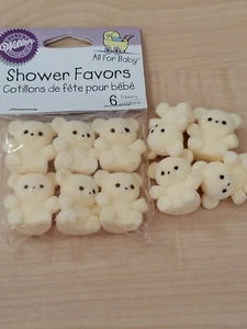 Wilton - Baby Shower Favors - New Package (6) With 4 extras - Picture 1 of 1