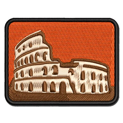 Roman Rome Colosseum Amphitheatre Italy Landmark Embroidered Iron-On Patch - Image 1 of 4