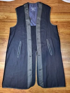 Rare Vintage BURBERRY Wool Trench Coat Jacket Liner Only 90s 2000s Blue - Picture 1 of 5