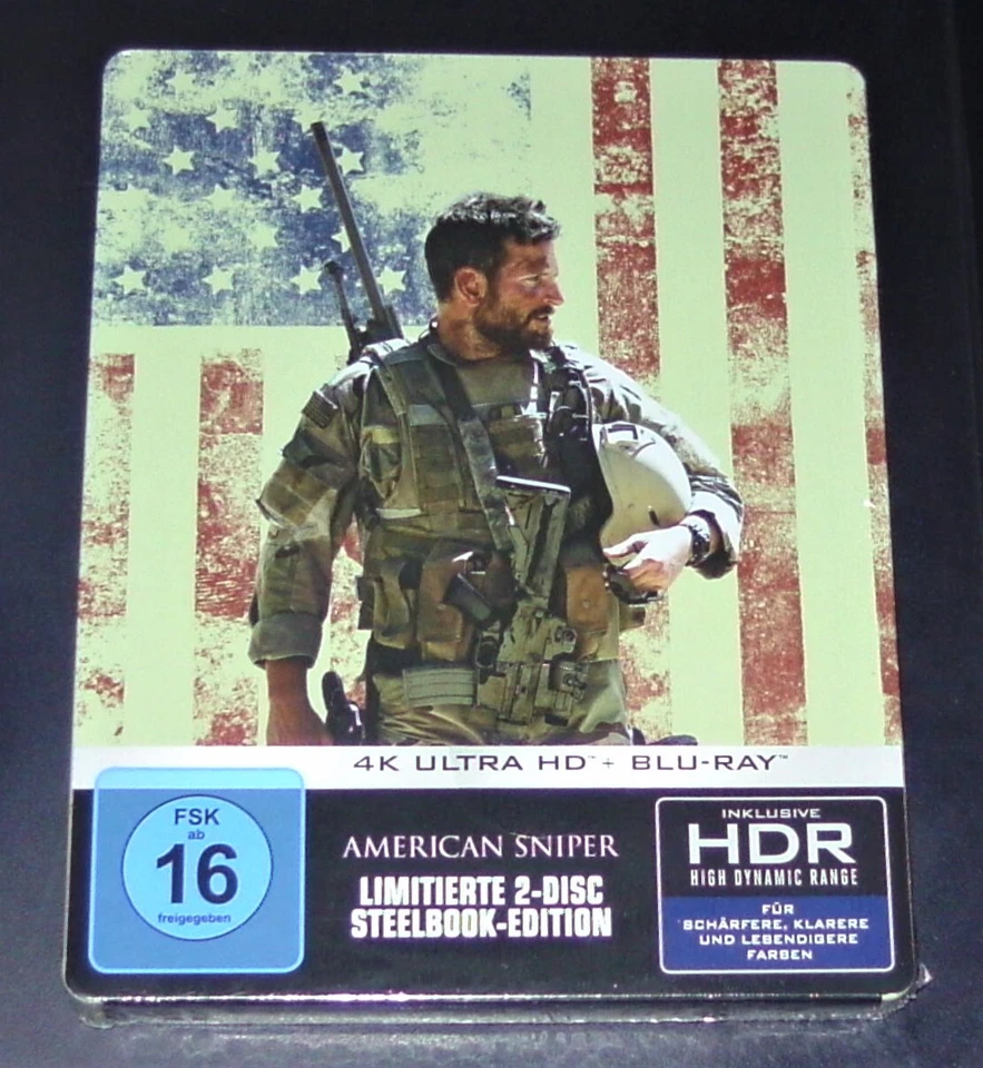 American Sniper Uncut By Clint Eastwood Limited steelbook 4K blu ray New Boxed - Image 1 of 4