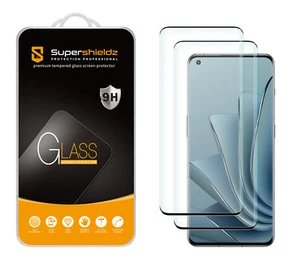 2X Supershieldz Full Cover Hartglas Displayschutzfolie für OnePlus 10 Pro - Bild 1 von 5