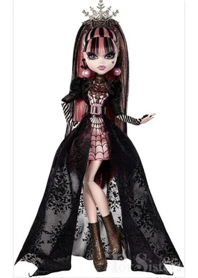 全新带盒 Draculaura Winter Edition, Monster High Howliday 娃娃 — 第 1/4 张图片