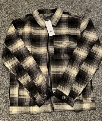 NWT Mens French Connection Jacket, Size Medium, Check, Shacket, Full Zip, (71) - Image 1 of 4