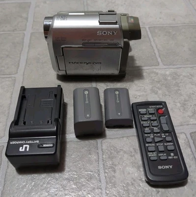 Sony DCR-HC30 Mini DV Handycam Camcorder Bundle Powers On For Parts Or Repair - Image 1 of 4