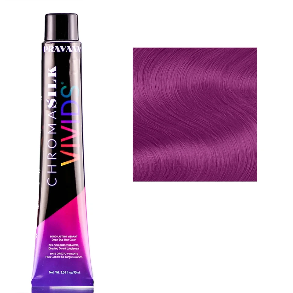 Pravana ChromaSilk Vivids cor vibrante de longa duração - orquídea selvagem 3 oz - Imagem 1 de 1