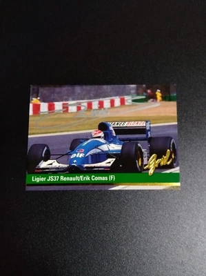 Eric Comas 1992 Formula 1 Grid Motorcard Autographed Racing Card Signed Suzuka - Image 1 of 2
