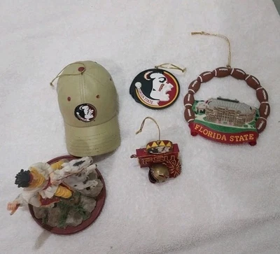 Lote de 5 adornos navideños Florida State Seminoles Football Doak Cambell Stadium  Foto 1 de 4