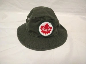 RARE Hudson Bay Company Green Cotton bucket/Boonie Hat Olympic Logo c2011 L/XL - Picture 1 of 6