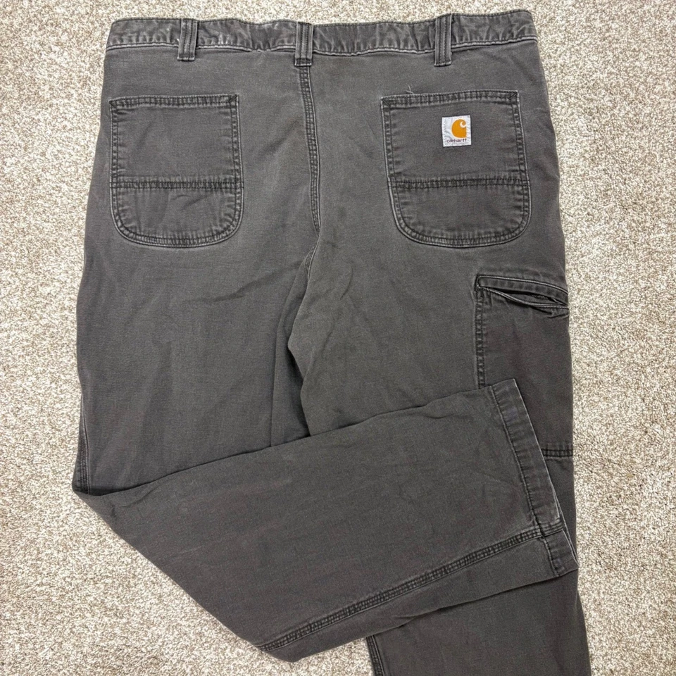 Pantalones cargo Carhartt calce relajado carpintero para hombre 40x32 gris ropa de trabajo utilitaria Foto 1 de 4