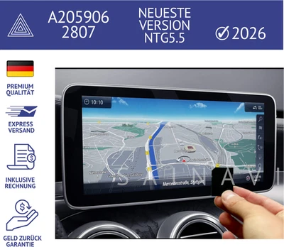 2026 MERCEDES BENZ NTG5.5 NAVIGATION SD-KARTE A205 906 2807 EUROPA - Bild 1 von 4