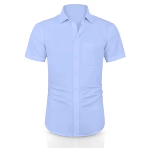 Camisa deportiva de media manga ND, paquete de 3, ajuste regular clásico, abotonada - Imagen 1 de 15