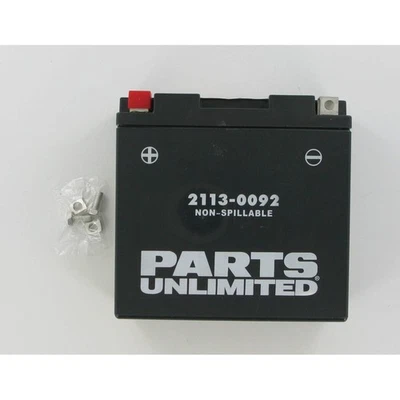 Parts Unlimited AGM Maintenance Free 12-Volt Battery - 21130092 - Image 1 of 2