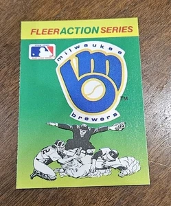 1990 Fleer Milwaukee Brewers Action Series Team Stickers - Picture 1 of 2