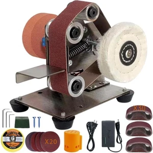 Mini Belt Sander, Multifunctional Electric Belt Sander Knife Making Supplies,... - Picture 1 of 8
