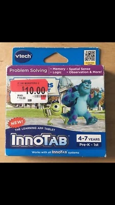 Vtech, InnoTab System,ages:4-7,pre-k-1st,disney Monsters Uni. - Image 1 of 2