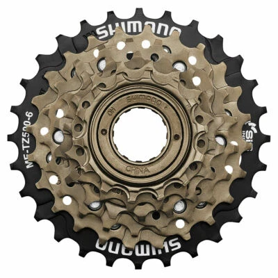 Ruota Libera Bici Shimano 6 Velocità   TZ500 MTB 14-28 a filetto  - Immagine 1 di 2