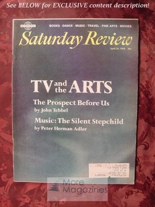 Saturday Review April 26 1969 JOHN TEBBEL PETER HERMAN ADLER JACK VALENTI - Picture 1 of 1