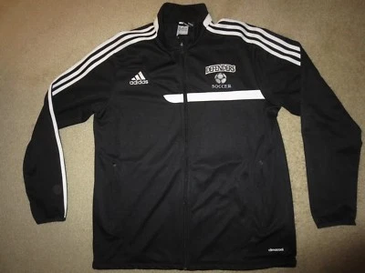 Chaqueta negra Dordt College Defenders equipo de fútbol Adidas LG L Foto 1 de 3