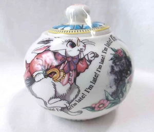 White Rabbit Sugar Bowl Cardew Alice in Wonderland Mad Hatter's Teaparty, NEW - Picture 1 of 5