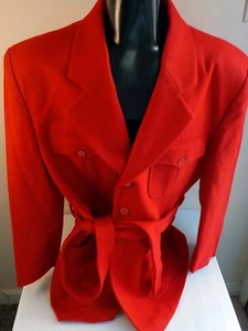 Cappotto uomo SUCCESSO By Phita con cintura uomo misto lana rosso TG LG NUOVO CON ETICHETTE - Foto 1 di 6