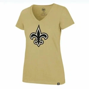 '47 New Orleans Saints Mujer Oro Causal Cuello en V - Imagen 1 de 3