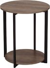 Wooden Side End Table with Storage Shelf | Ashwood