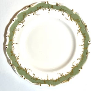 Royal Doulton Fountainbleau Porcelain Green Gold Desert Bread Plate H 4978 - Picture 1 of 4
