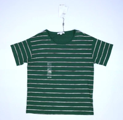 Camiseta Lacoste Monocromática Rayas Verde Manga Corta Cuello Redondo Algodón Mujer 10 Foto 1 de 4