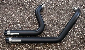 Kuryakyn Crusher Maverick Exhaust Pipes Black Harley Dyna 2006^ FXD Vance Hines - Picture 1 of 5
