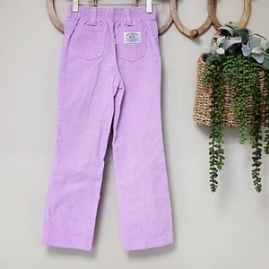 VTG Girl's Levi Strauss 6 Slim Lavender Retro Straight Leg Corduroy Pants Levi's - Picture 1 of 5