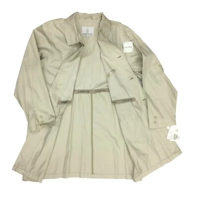 Casaco de lazer London Fog masculino capa de chuva em cáquitan ou azul marinho - Imagem 1 de 4