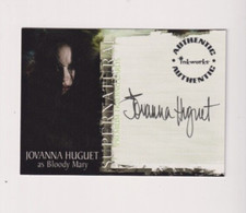 JOVANNA HUGUET AUTOGRAPH SUPERNATURAL SIGNED CARD "BLODDY MARY" INKWORKS AUTO